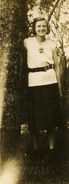 KKE 4921.jpg - Fot. Portret. Jadwiga Strumiłło, Miratycze, 1937 r.